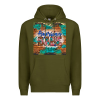 Army Green american babe Premium Hoodie - Artiststas