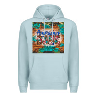 Blue Mist american babe Premium Hoodie - Artiststas