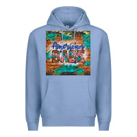 Colony Blue american babe Premium Hoodie - Artiststas