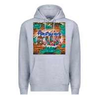 Heather Grey american babe Premium Hoodie - Artiststas