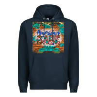 Navy american babe Premium Hoodie - Artiststas
