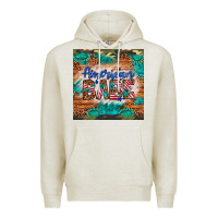 Oatmeal Heather american babe Premium Hoodie - Artiststas