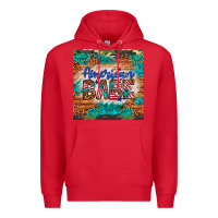 Red american babe Premium Hoodie - Artiststas