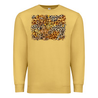 Antique Gold leopard background Premium Sweatshirt - Zillion Design Studio