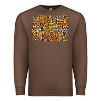 Chestnut leopard background Premium Sweatshirt - Zillion Design Studio