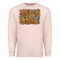 Pale Pink leopard background Premium Sweatshirt - Zillion Design Studio