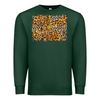 Sports Green leopard background Premium Sweatshirt - Zillion Design Studio