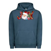 Pigment Midnight Navy joy christmas santa Urban Hoodie - AdoDesignShop