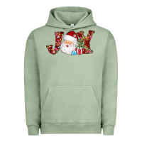 Pigment Oil Green joy christmas santa Urban Hoodie - AdoDesignShop