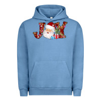 Pigment Pebble Blue joy christmas santa Urban Hoodie - AdoDesignShop
