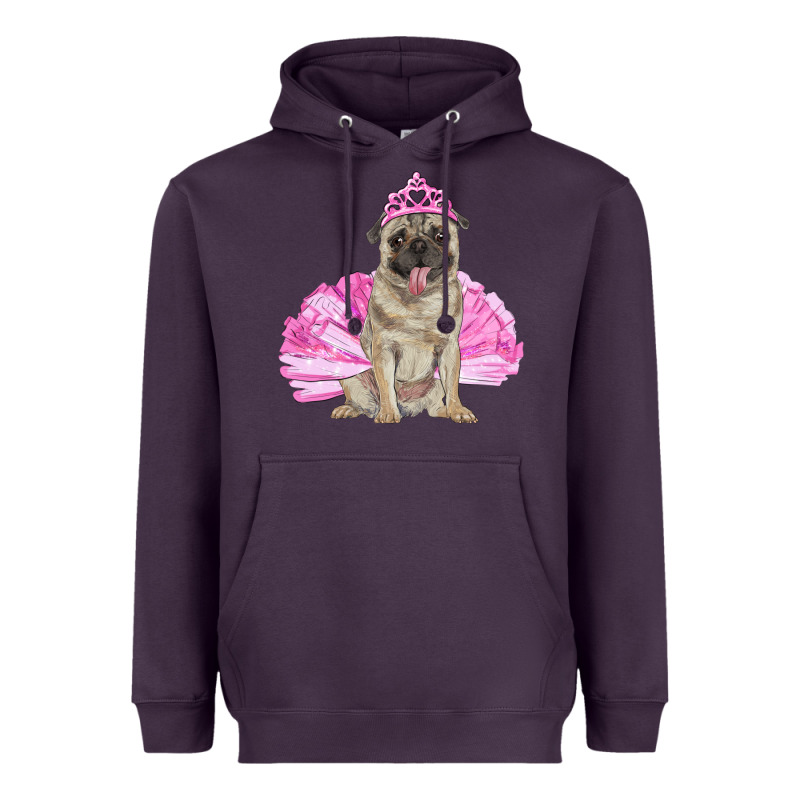 Balerina Pug With Tutu Heavyweight Hoodie by RanaPortraitStore | Teevron