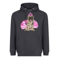 Smoke Balerina pug with tutu Heavyweight Hoodie - RanaPortraitStore