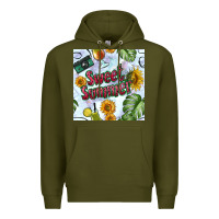 Army Green sweet summer seamless pattern Premium Hoodie - BundleAndBundleShop