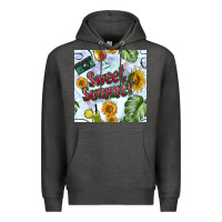 Charcoal Heather sweet summer seamless pattern Premium Hoodie - BundleAndBundleShop