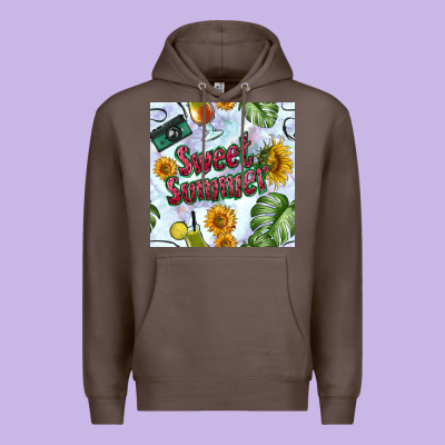 Sweet Summer Seamless Pattern Premium Hoodie Designed By Bundleandbundleshop