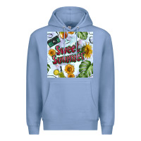 Colony Blue sweet summer seamless pattern Premium Hoodie - BundleAndBundleShop