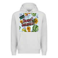Dove Grey sweet summer seamless pattern Premium Hoodie - BundleAndBundleShop