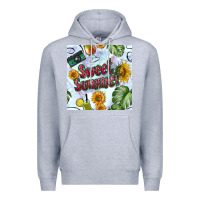 Heather Grey sweet summer seamless pattern Premium Hoodie - BundleAndBundleShop