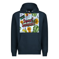 Navy sweet summer seamless pattern Premium Hoodie - BundleAndBundleShop