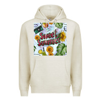 Oatmeal Heather sweet summer seamless pattern Premium Hoodie - BundleAndBundleShop