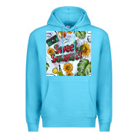 Ocean Blue sweet summer seamless pattern Premium Hoodie - BundleAndBundleShop
