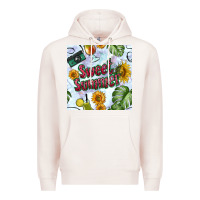 Pale Pink sweet summer seamless pattern Premium Hoodie - BundleAndBundleShop