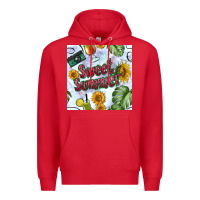 Red sweet summer seamless pattern Premium Hoodie - BundleAndBundleShop
