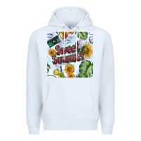 White sweet summer seamless pattern Premium Hoodie - BundleAndBundleShop