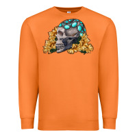 Carrot skull with sunflowers Premium Sweatshirt - RanaPortraitStore
