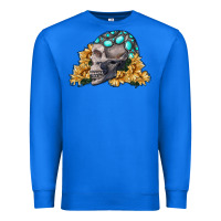 True Royal skull with sunflowers Premium Sweatshirt - RanaPortraitStore