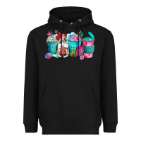 Black mermaid coffee cups Heavyweight Hoodie - Zillion Design Studio
