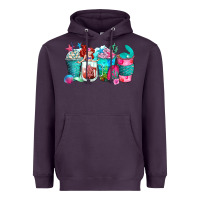 Plum mermaid coffee cups Heavyweight Hoodie - Zillion Design Studio