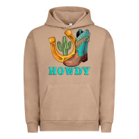 Pigment Burro howdy turquoise cowboy boots horseshoe Urban Hoodie - AdoDesignShop