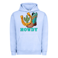 Pigment Grape Ice howdy turquoise cowboy boots horseshoe Urban Hoodie - AdoDesignShop