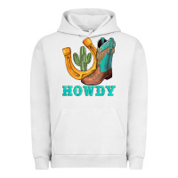 Pigment Lunar Rock howdy turquoise cowboy boots horseshoe Urban Hoodie - AdoDesignShop
