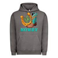 Pigment Tornado howdy turquoise cowboy boots horseshoe Urban Hoodie - AdoDesignShop