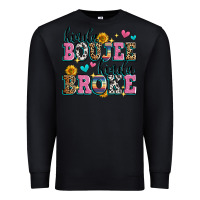 Black kinda boujee kinda broke Premium Sweatshirt - Zillion Design Studio