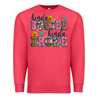 Cardinal kinda boujee kinda broke Premium Sweatshirt - Zillion Design Studio