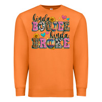 Carrot kinda boujee kinda broke Premium Sweatshirt - Zillion Design Studio
