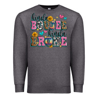 Charcoal Heather kinda boujee kinda broke Premium Sweatshirt - Zillion Design Studio