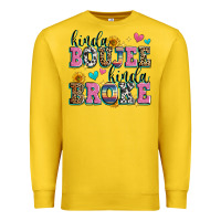 Lemon kinda boujee kinda broke Premium Sweatshirt - Zillion Design Studio