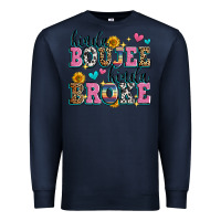 Navy kinda boujee kinda broke Premium Sweatshirt - Zillion Design Studio