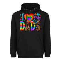 Black i love my dads Heavyweight Hoodie - texasbilliewilder