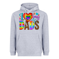 Heather Grey i love my dads Heavyweight Hoodie - texasbilliewilder