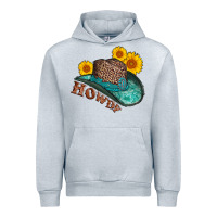 Heather Grey howdy leopard tooled leather hat Urban Hoodie - AdoDesignShop