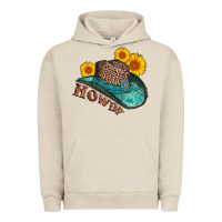 Pigment French Oak howdy leopard tooled leather hat Urban Hoodie - AdoDesignShop