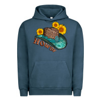 Pigment Midnight Navy howdy leopard tooled leather hat Urban Hoodie - AdoDesignShop