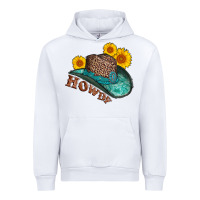 White howdy leopard tooled leather hat Urban Hoodie - AdoDesignShop