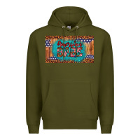 Army Green american babe Premium Hoodie - Artiststas