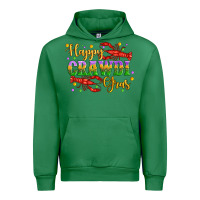 Emerald happy crawdi gras with crawfish Urban Hoodie - Artiststas